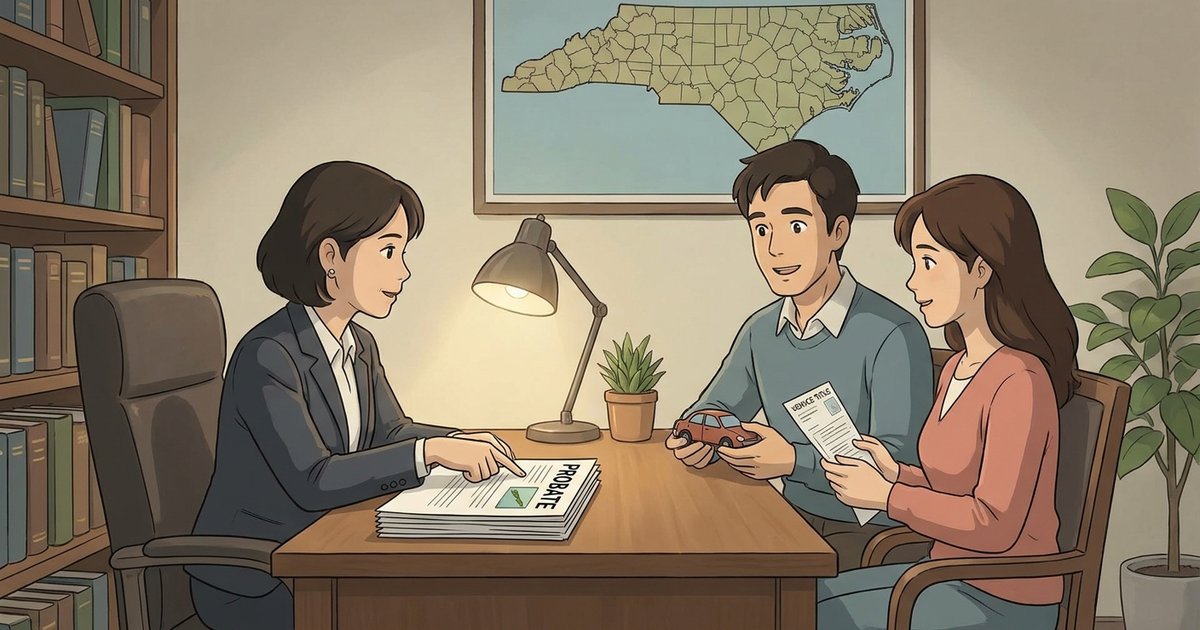 What probate paperwork do co-executors need to transfer a deceased parent's vehicle? - NC