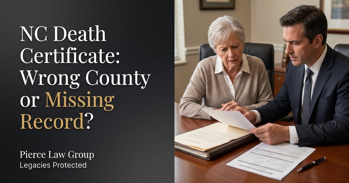 How do I find out which county issued a death certificate if the county we tried says they don’t have it? NC