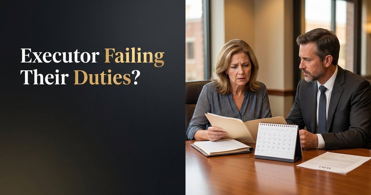 What can I do if an executor is not doing their duties after a parent dies? - NC