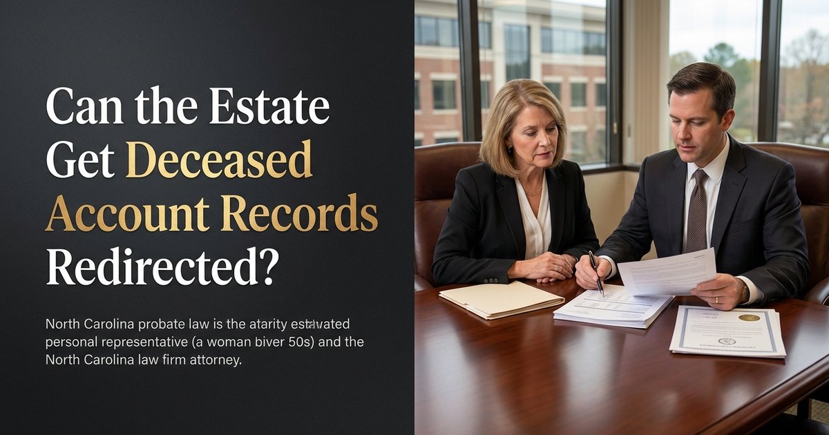 Can a transfer agent send estate account records to a law firm or estate representative instead of the deceased person's old mailing address? - NC