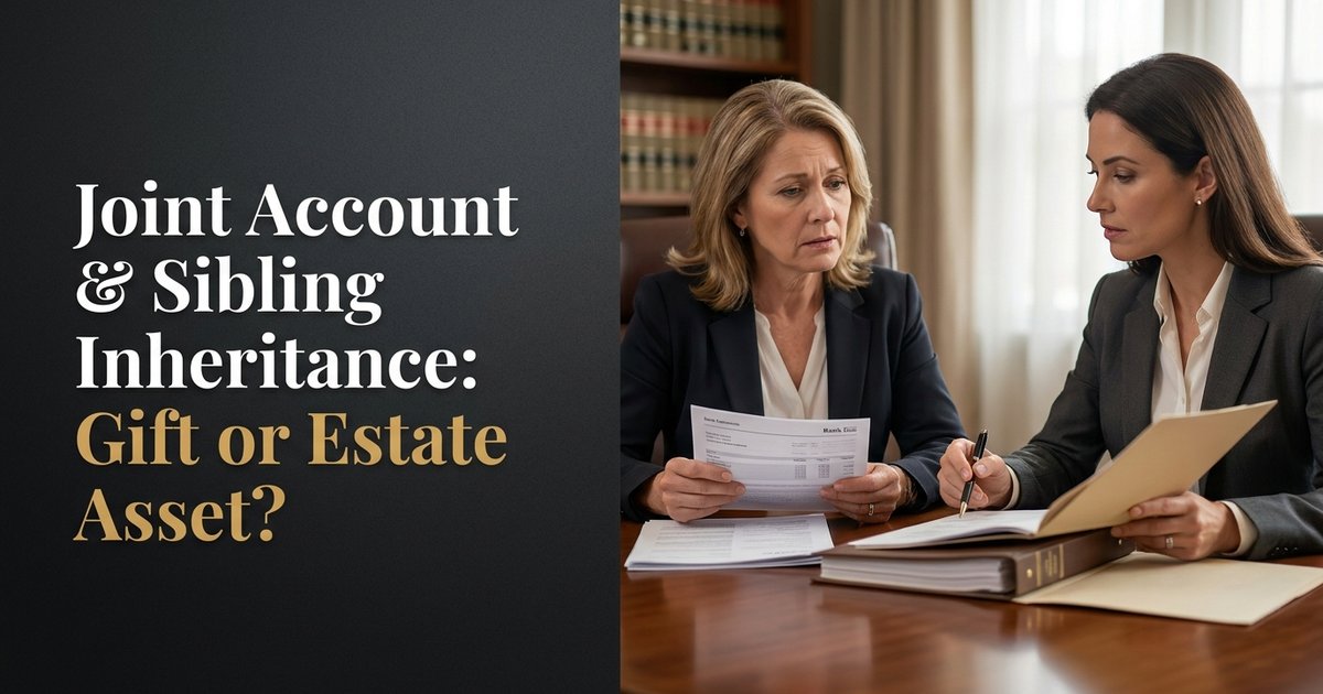 If I share money from a joint account with my siblings after a parent dies, is that treated as part of their inheritance or as a gift from me? - NC
