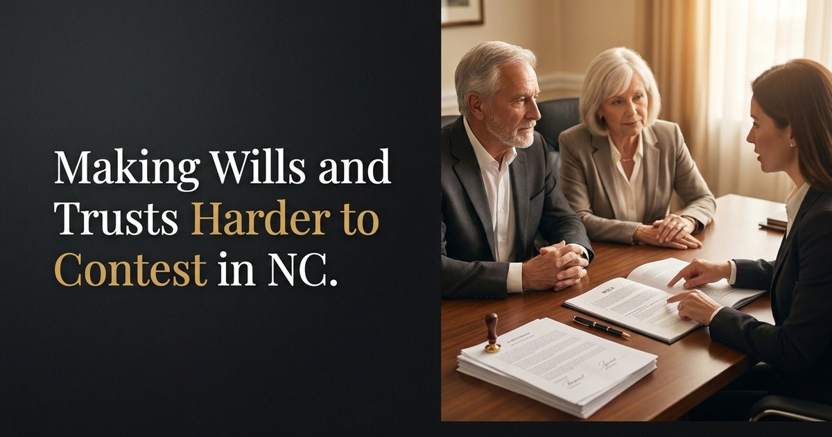 What makes a will or trust harder to contest, and what steps help show it was signed properly? NC