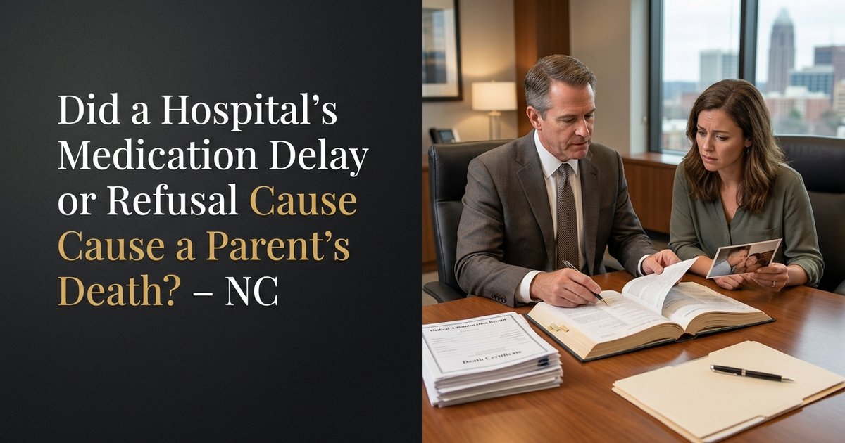 What kind of proof do I need to show the hospital’s delay or refusal of medication caused my parent’s death? - NC