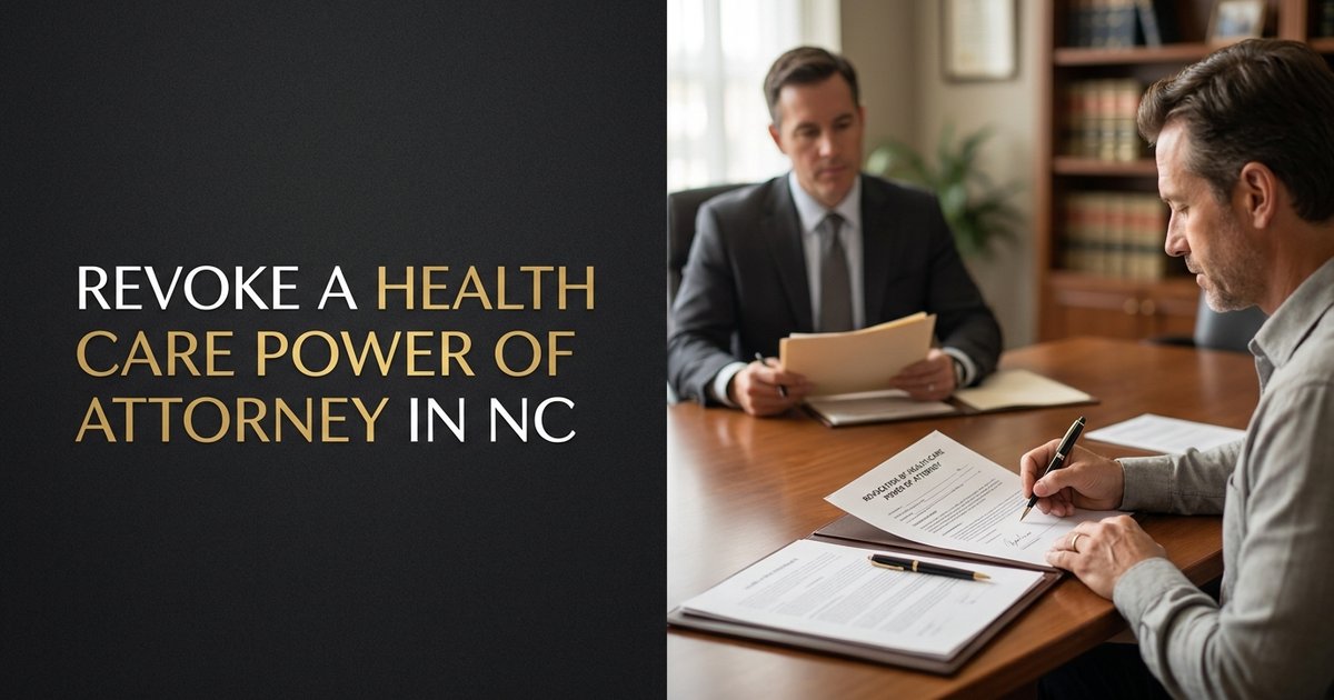 How do I stop a parent from using a power of attorney to control my medical or mental health decisions? NC