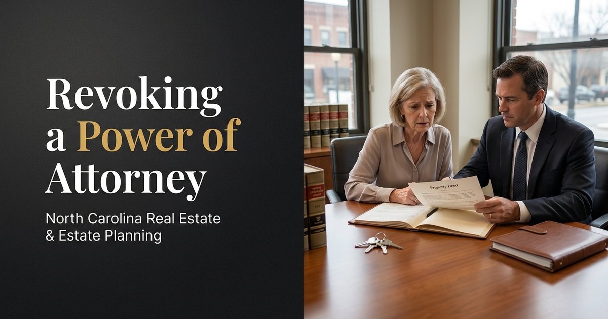 What happens if I signed a power of attorney after being told a lawyer prepared it, but it was really made from an online template? NC