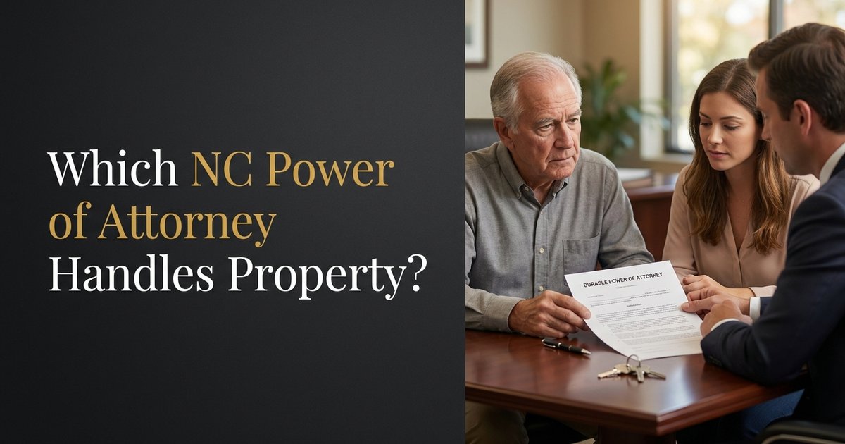 What type of power of attorney do I need for handling finances and property matters? NC