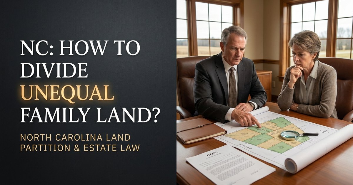 How is family land divided fairly when some parcels are more valuable than others? NC
