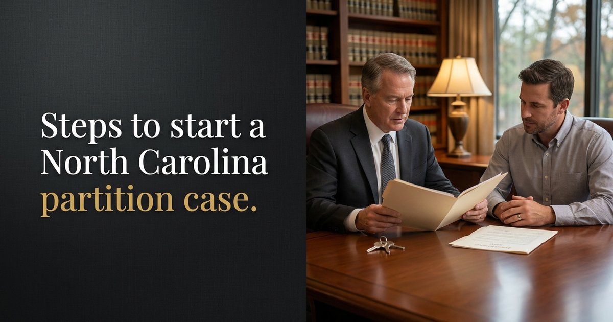 What happens after I sign the engagement agreement to start my partition case? NC