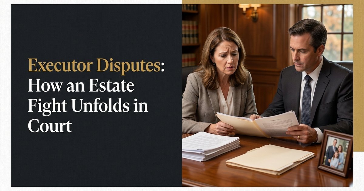 What happens if an executor dispute turns into a court fight during an estate settlement? NC