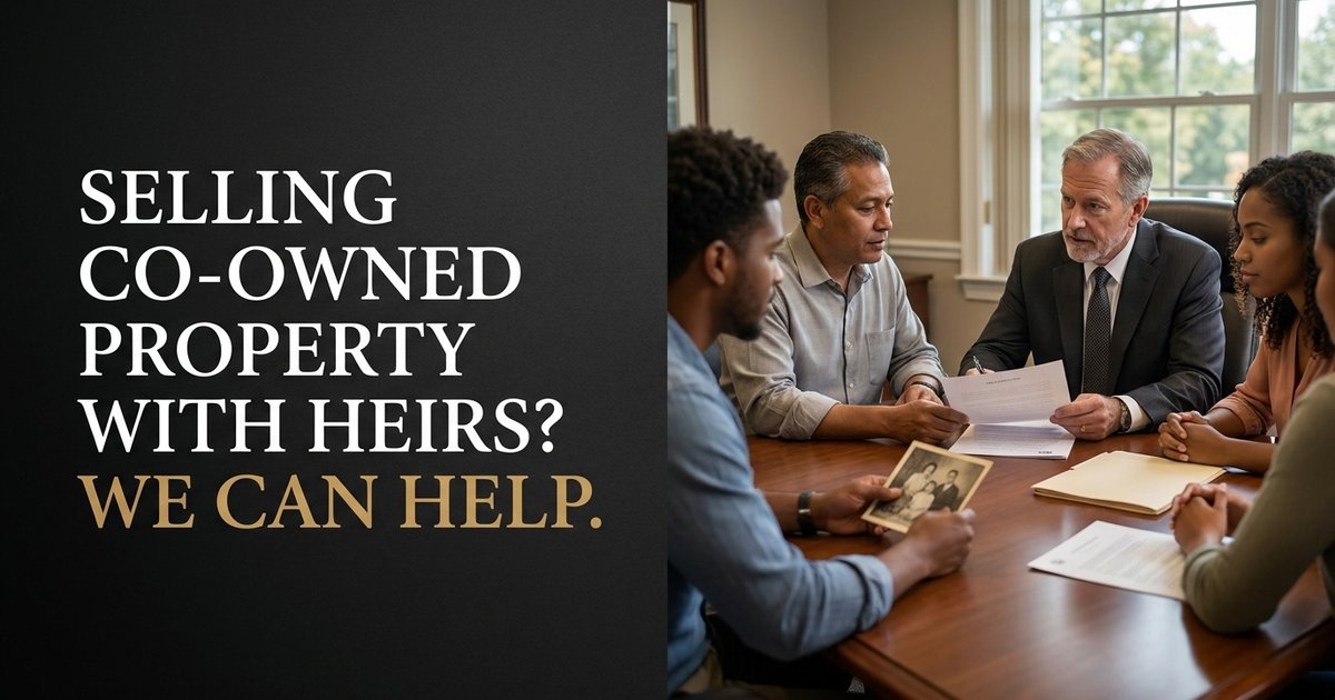 What happens when I co-own a house with the children of someone who passed away and we all want to sell it? - NC