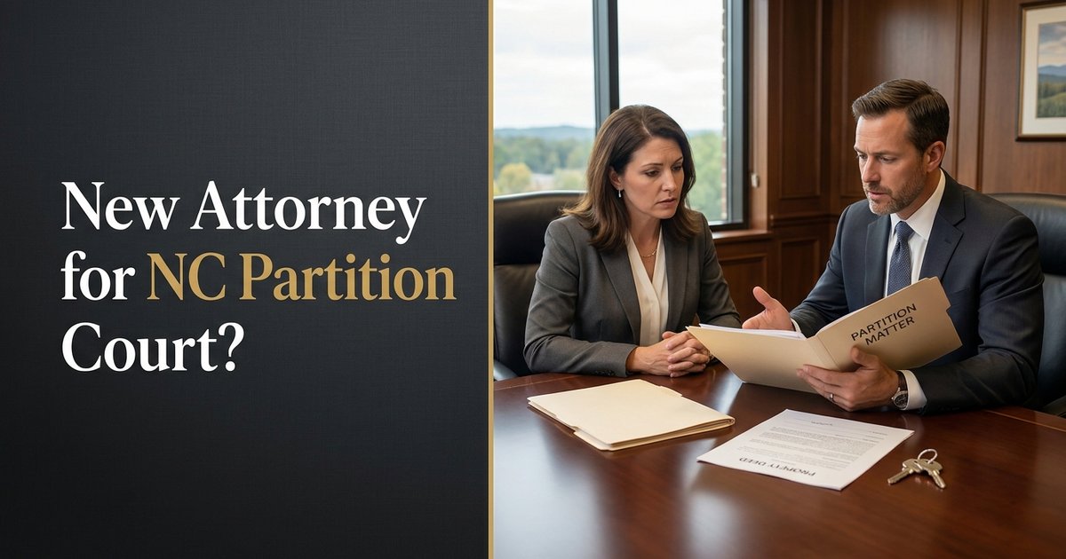 What happens if my case is headed to a higher-level court and my current attorney does not handle that type of hearing? NC