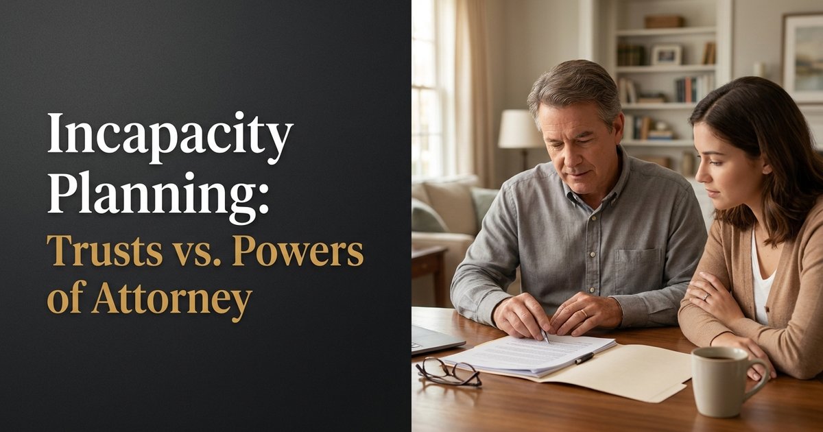 Should my sibling get a trust now or focus first on powers of attorney and other incapacity planning documents? NC
