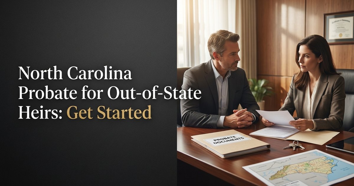 How can I start probate for my parent if I live out of state? NC