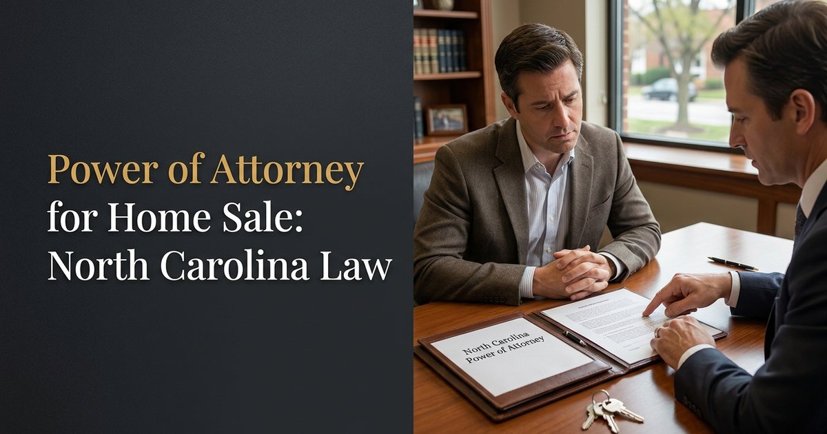 What kind of power of attorney is needed to let someone handle a home sale in the future? NC