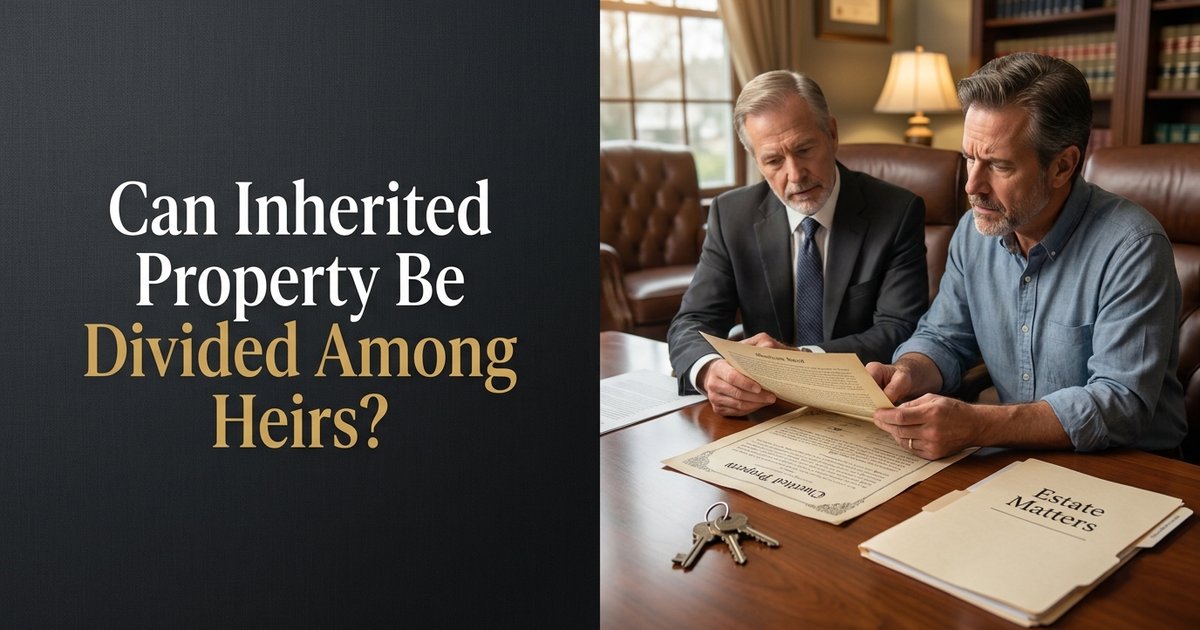 Can inherited property be divided among heirs instead of being sold? NC