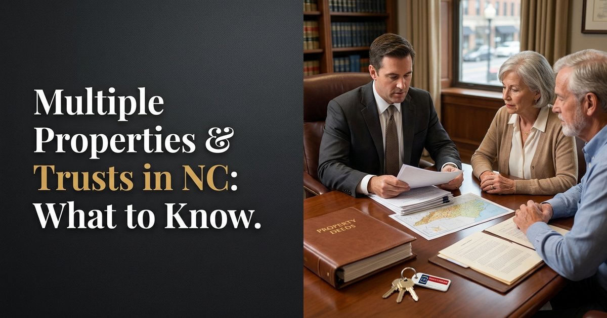 How does owning multiple properties affect whether I should set up a trust? NC