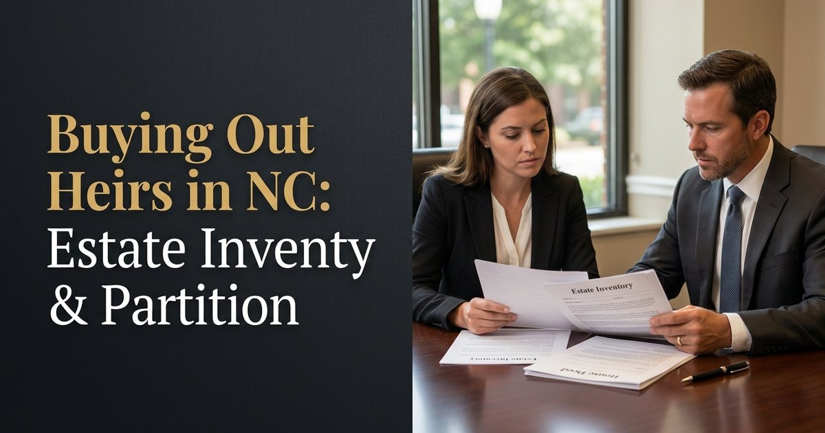 How can I buy out other heirs’ shares of an inherited house after probate? NC