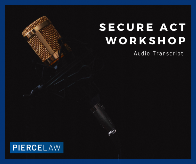 SECURE Act Workshop Audio Transcript (1)