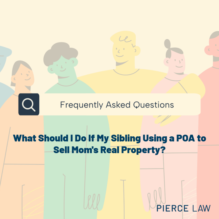 FAQ – Sell of Real property with POA