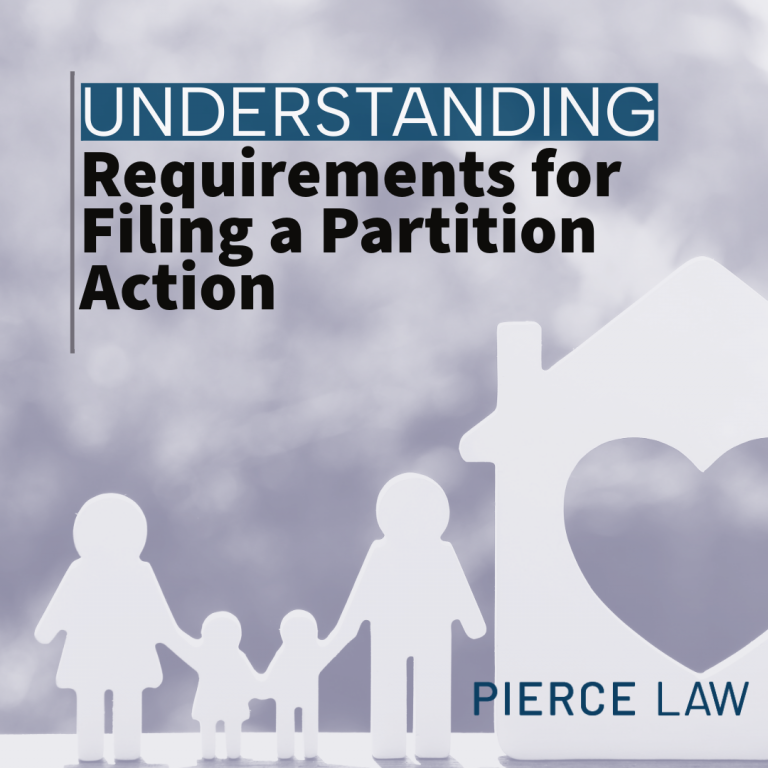 Requirement for Partition Action