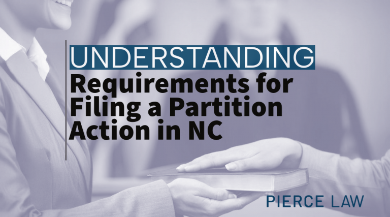 Requirements for Filing Partition in NC