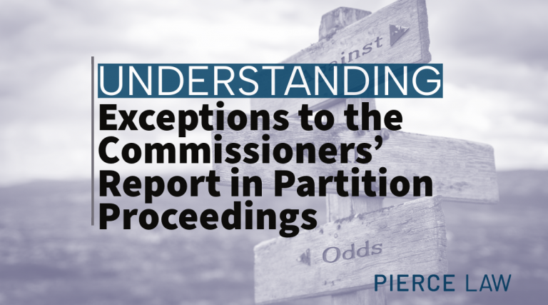 Exception to Commissioners Report