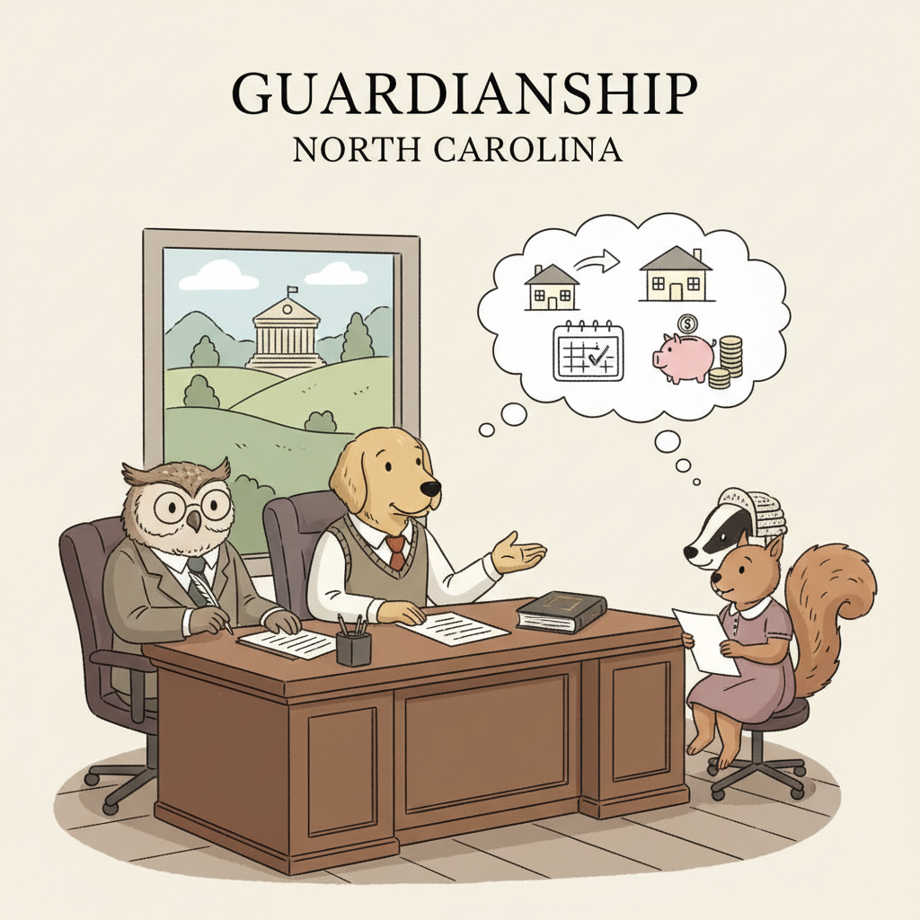 What steps are involved in transferring existing guardianship from the current guardian to me?: Answered for North Carolina