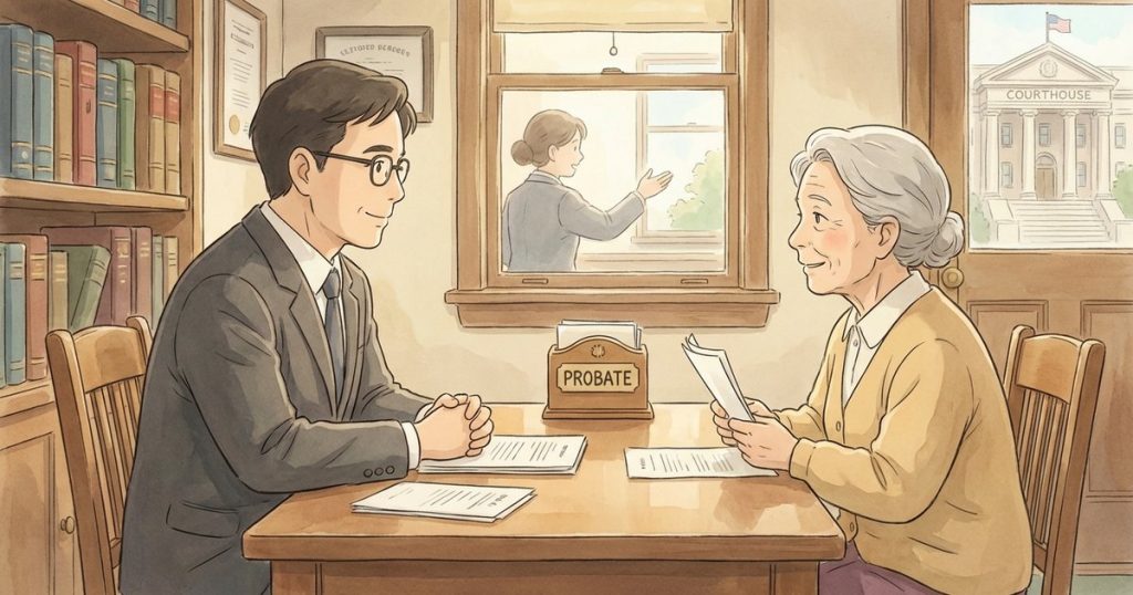 How do I schedule a court hearing for a year’s allowance when my spouse’s death certificate wrongly says they were divorced? NC