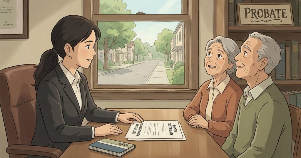 What documents will the bank require to close a deceased person’s accounts and move the money into an estate account?