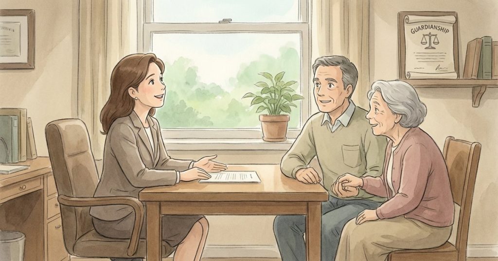 If both parents are incapacitated, how can our family get a neutral decision-maker appointed to protect them and their finances? NC