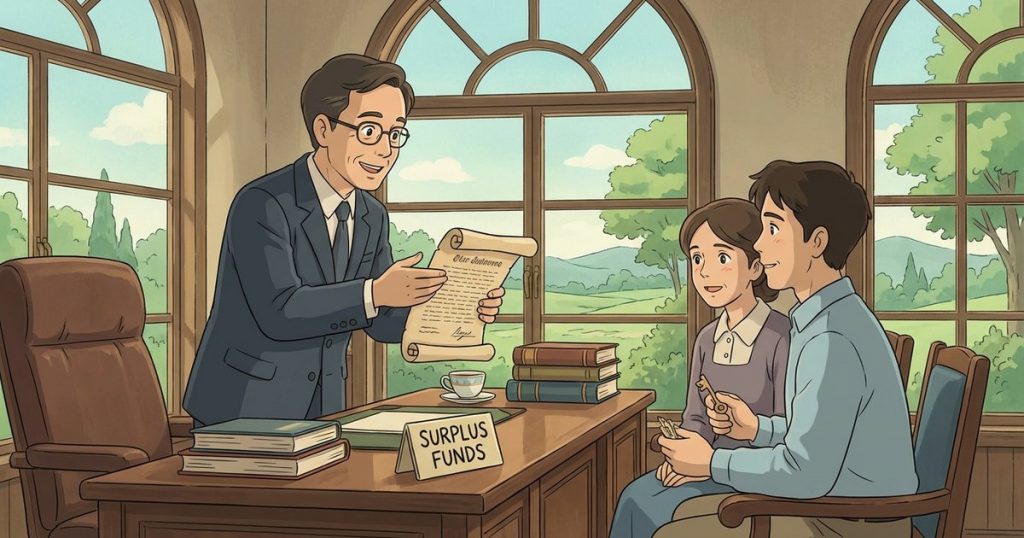 How do you determine who gets paid from surplus funds when multiple heirs and purchasers of heir interests are involved? NC