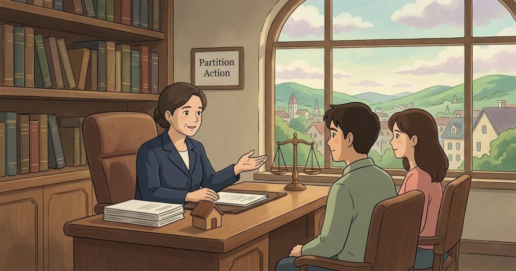 Can a court require me to keep making mortgage payments while a partition case is pending, and how does that affect who gets paid back later? nc