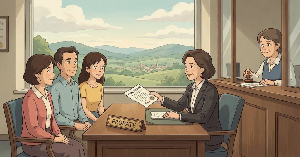 When does probate end, and what does the final accounting process involve? NC
