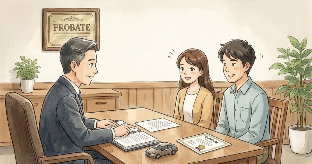 How do I sign and transfer a deceased parent’s vehicle title to myself as the executor? nc