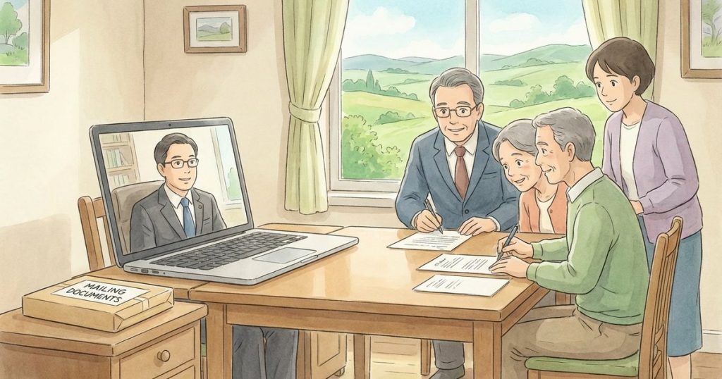 How do we sign and return the documents if we can’t come into the office? nc