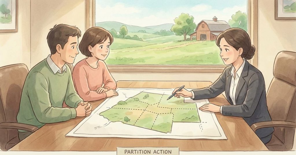 What happens if the judge decides the property has to be divided instead of sold? nc