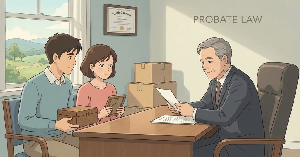 Can an heir or family member get access to the property to retrieve sentimental items before the estate sells it? nc