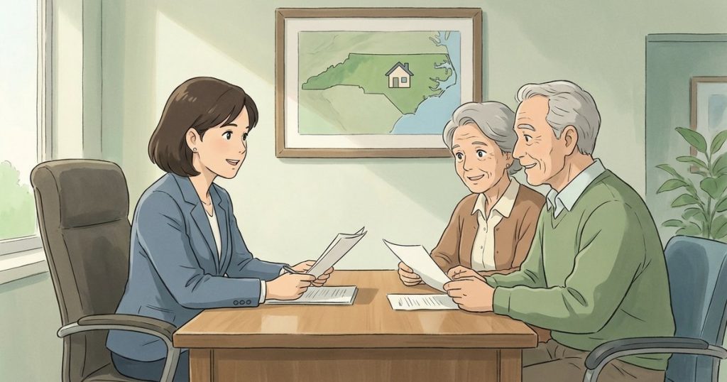 What happens during the creditor notice period, and can it delay selling the house? nc
