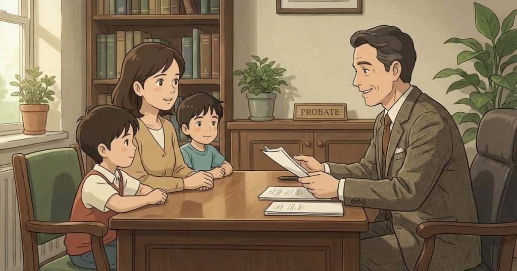 If the deceased had no will and had children, how is any wrongful-death settlement or estate money divided between the surviving spouse and the children? nc
