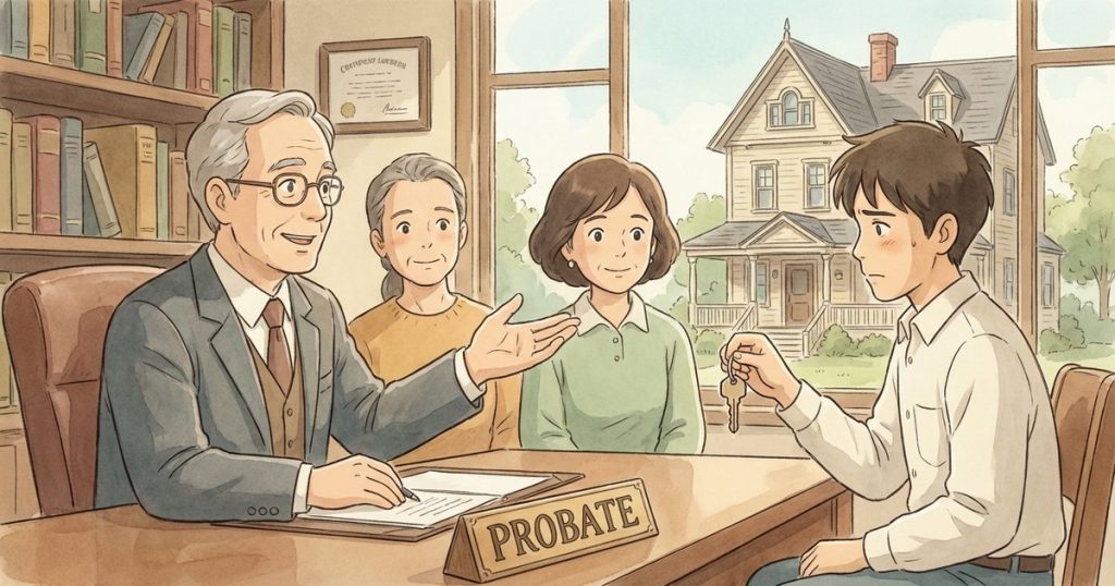 How can we deal with a family member who moved into the deceased person’s house and refuses to move out during probate? nc