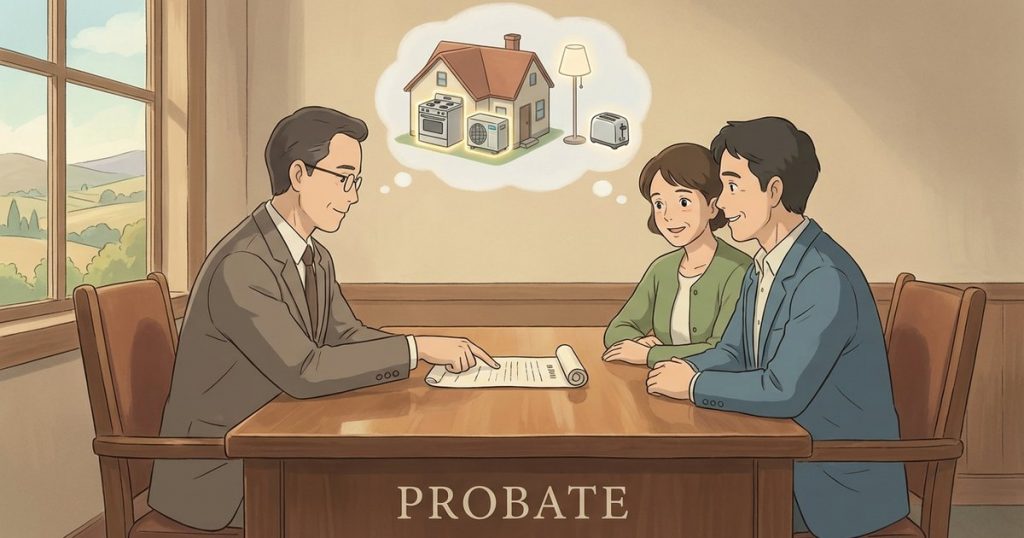What counts as part of a life estate in a home versus personal property, especially for things like appliances, built-in ovens, HVAC systems, and lighting fixtures? nc