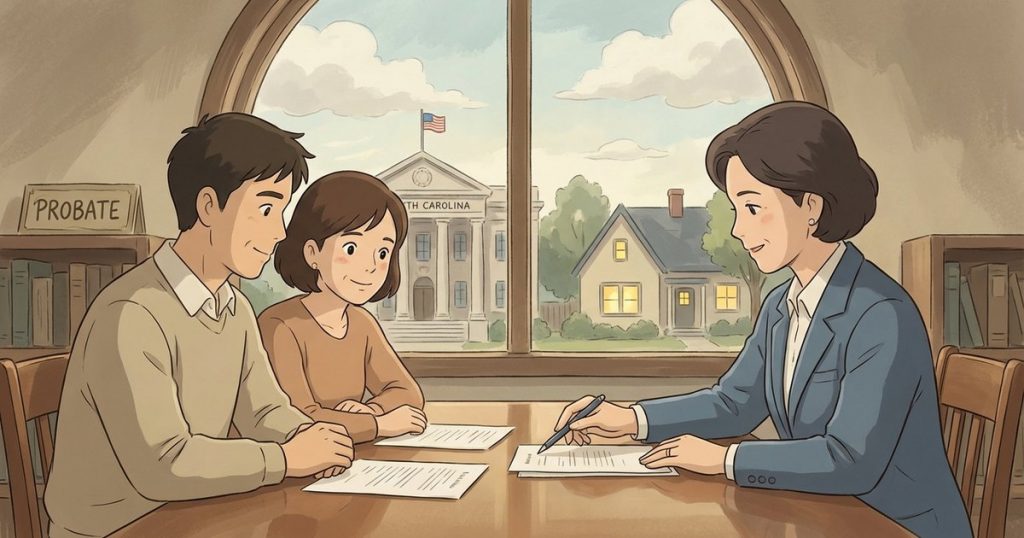 How do I deal with the mortgage lender or foreclosure case while the estate is pending? nc