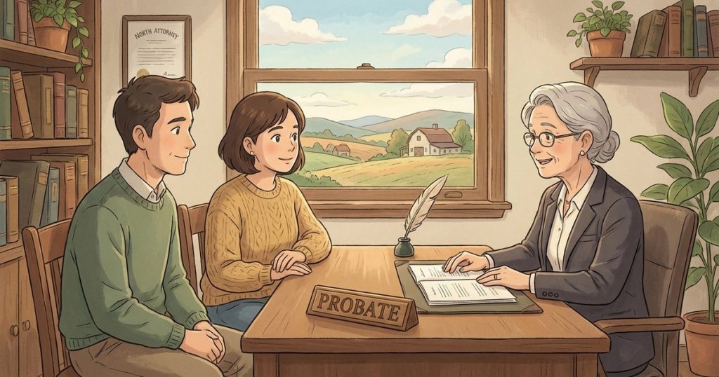How do I clear the title to a house when the deed still shows the deceased owner and “heirs” because probate was never done? nc