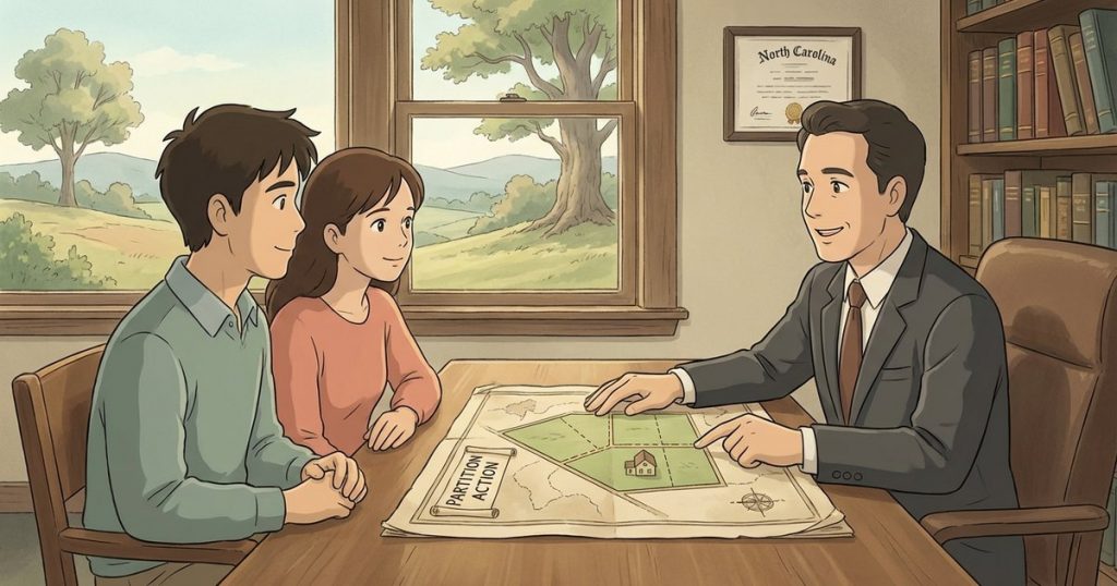 What happens if one beneficiary or co-owner refuses to split trust assets or real estate equally? nc