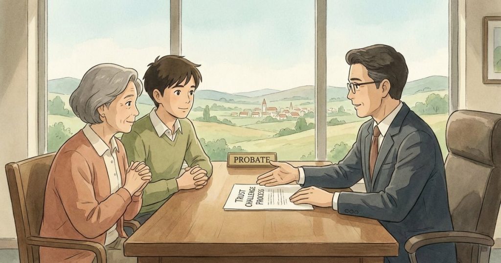 How do I challenge an irrevocable trust if I believe my parent wasn’t mentally competent when it was signed? nc