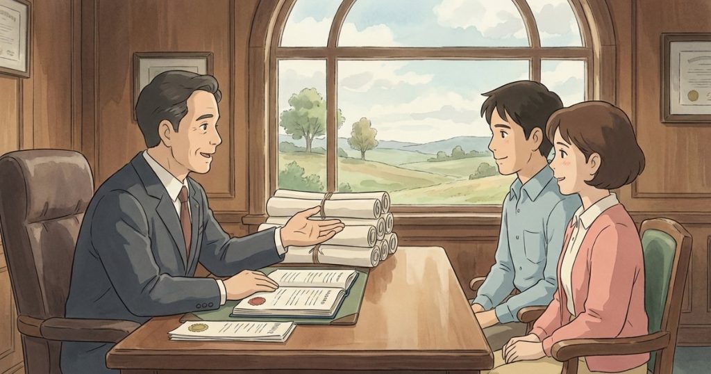 What paperwork should be in an estate file that helps confirm who inherits and how property or sale proceeds are divided? nc
