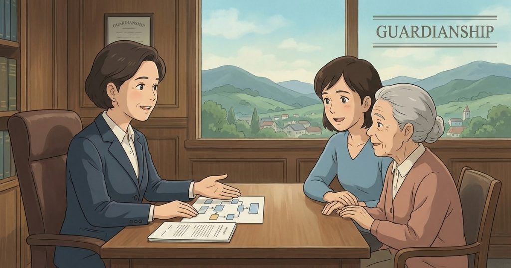 What are the steps in the general guardianship process from filing to getting approved? NC