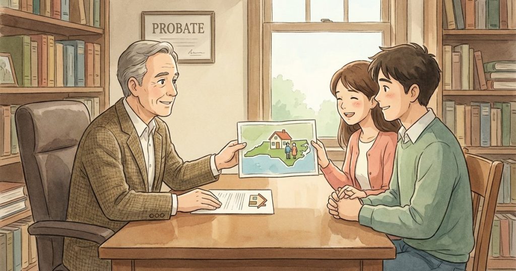 How do I find out whether the house was marital property or separate property, and why does that matter for inheritance? nc