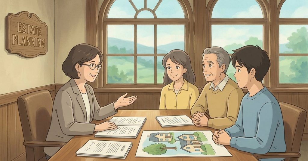 Should my spouse and I use a joint trust, separate wills, or a different plan now that our children are adults? nc