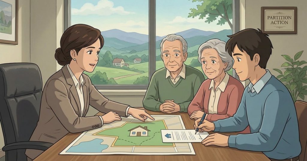 What happens to a house that sits on estate land when one heir claims the house is theirs but the heirs believe it belongs to everyone? nc